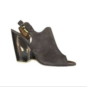 Guiseppe Zanotti Chocolate brown Open toe wedge size 38